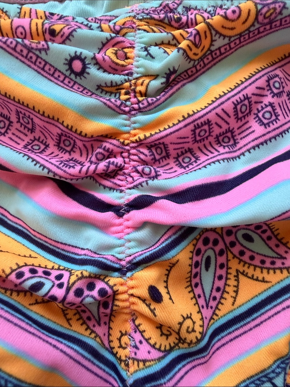 Victoria's Secret Pink Purple Paisley Zip-Front Bikini Set - Picture 5 of 14